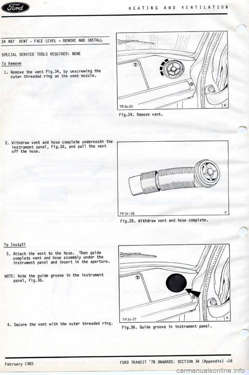 FORD TRANSIT 1978 Service Repair Manual FORD TRANSIT 1978 Service Repair Manual