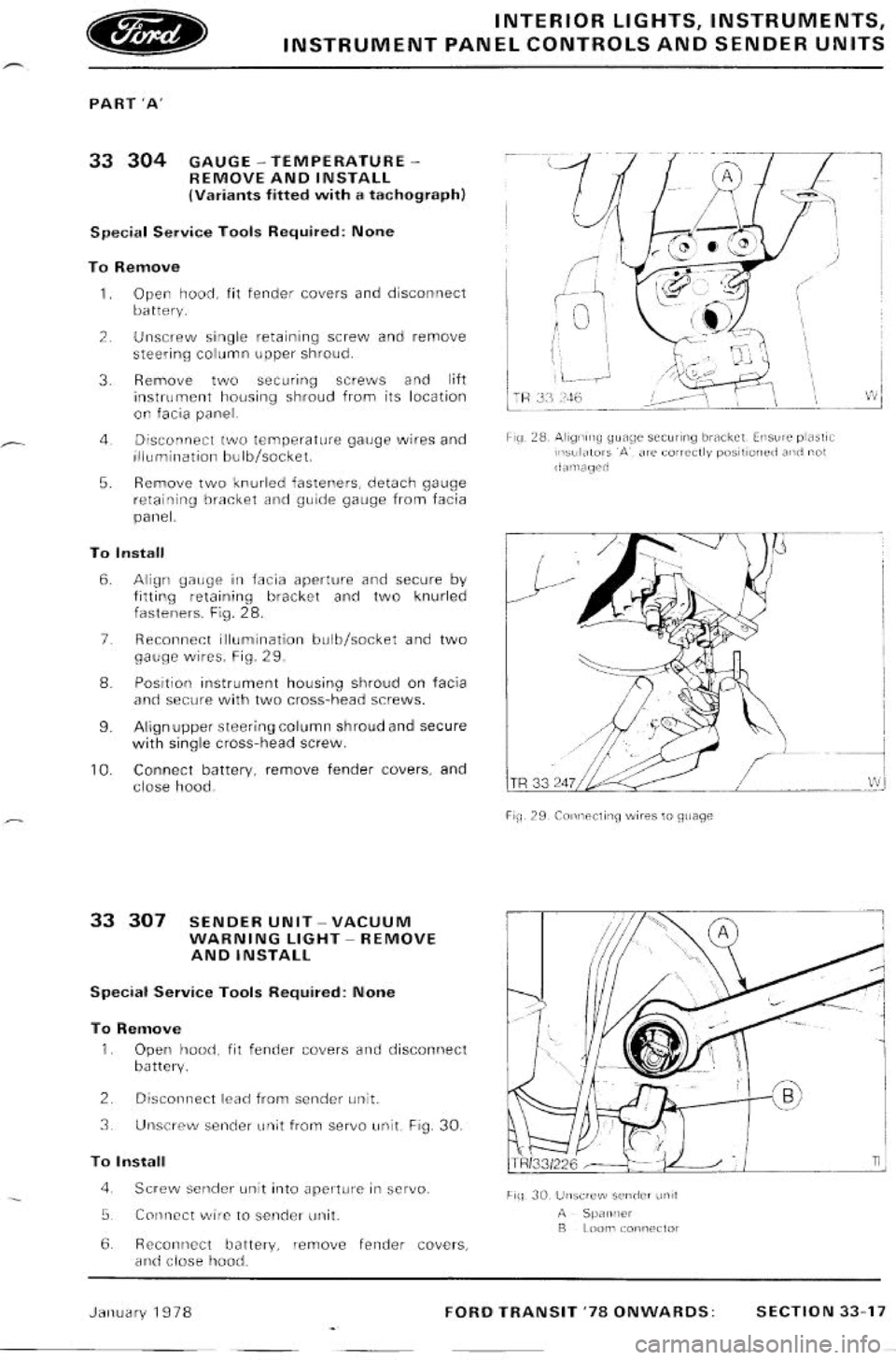 FORD TRANSIT 1978 Service Repair Manual FORD TRANSIT 1978 Service Repair Manual