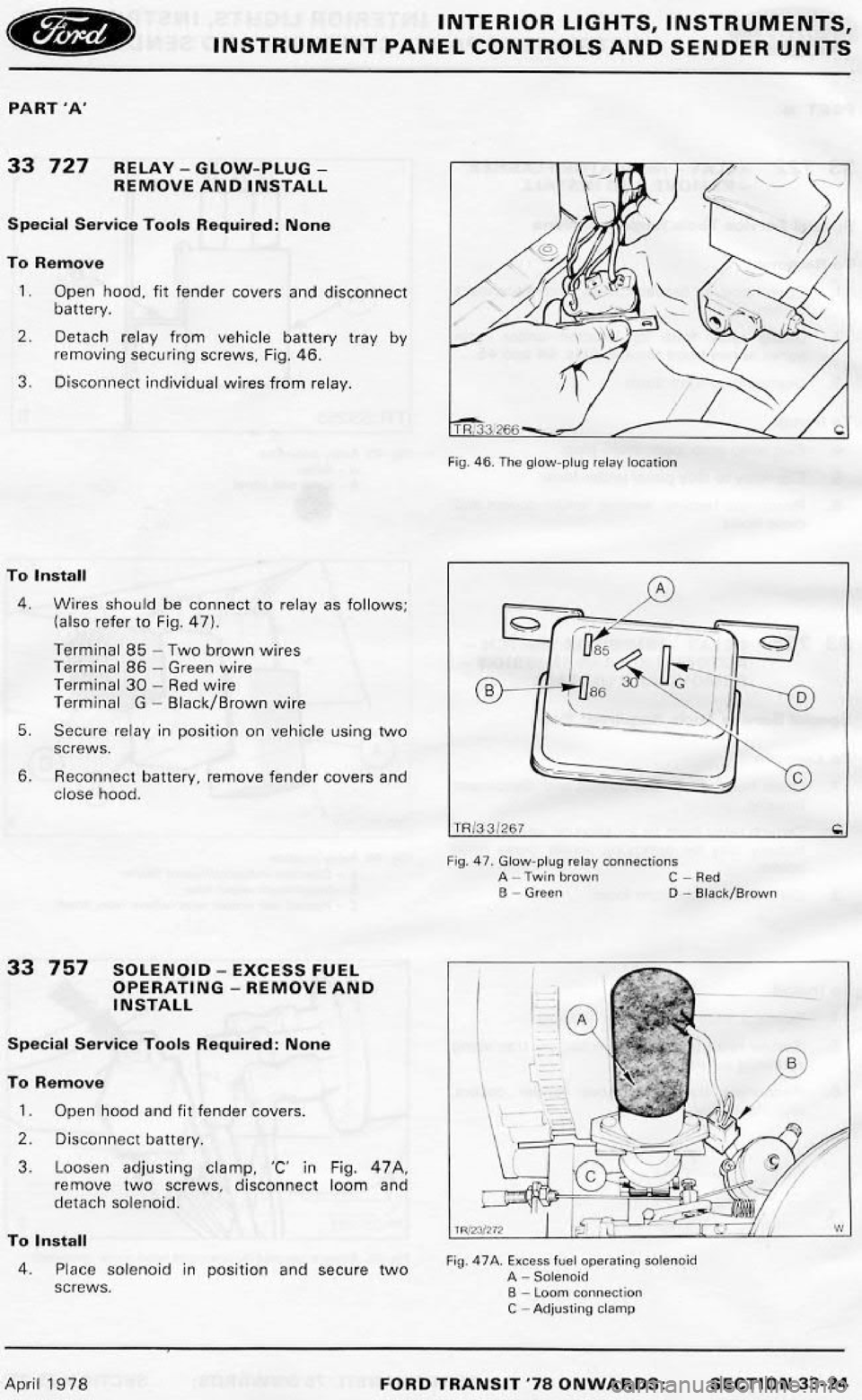 FORD TRANSIT 1978 Service Repair Manual FORD TRANSIT 1978 Service Repair Manual