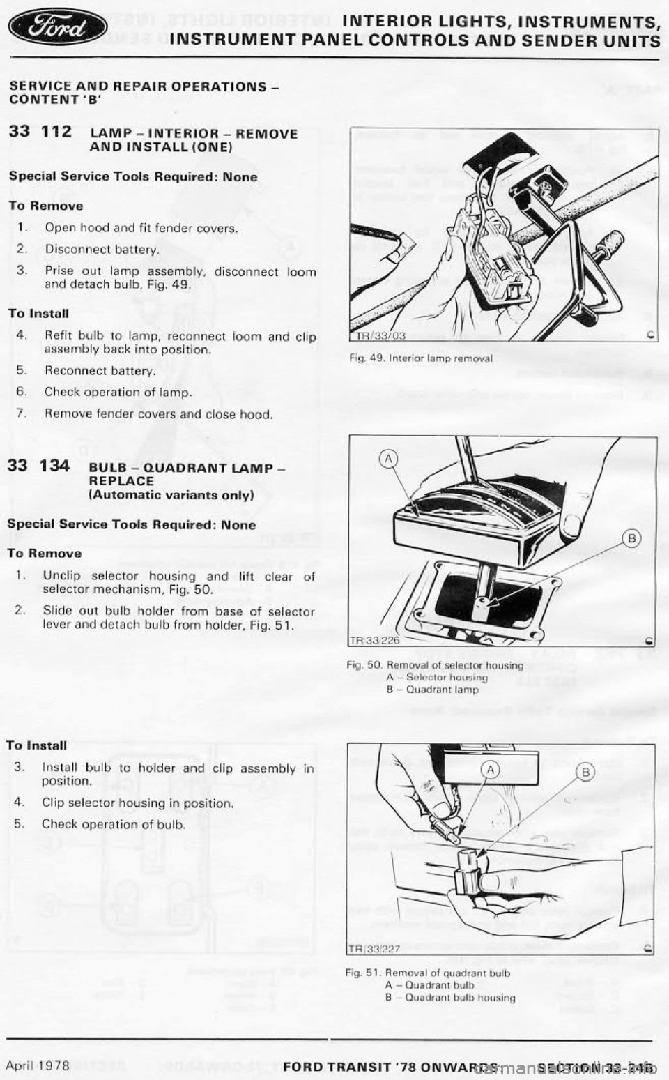 FORD TRANSIT 1978 Service Repair Manual FORD TRANSIT 1978 Service Repair Manual