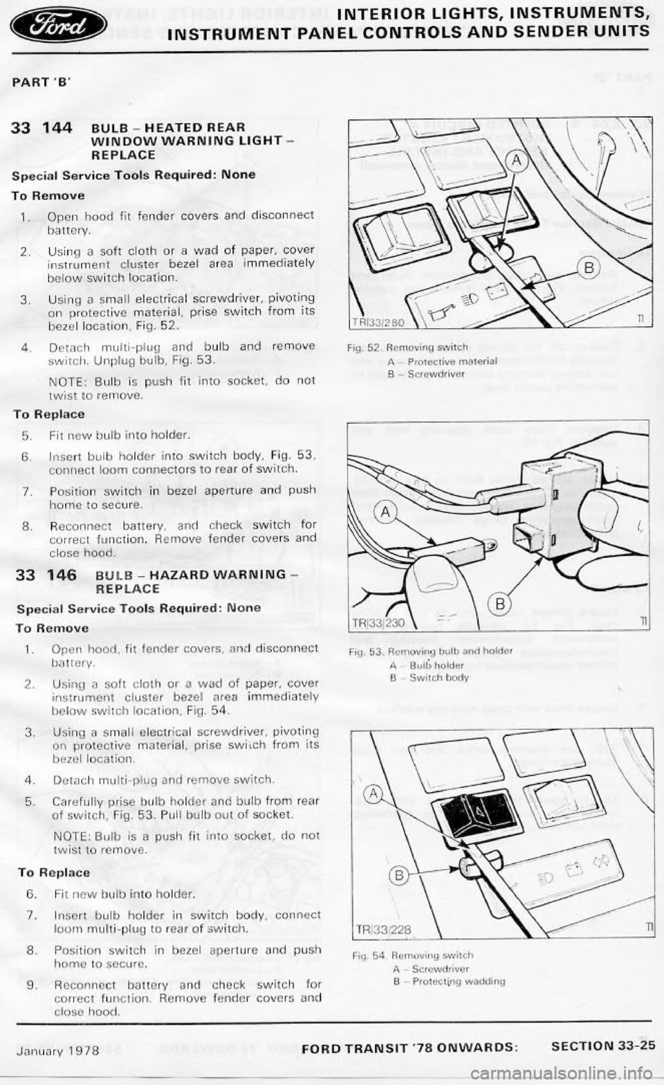 FORD TRANSIT 1978 Service Repair Manual FORD TRANSIT 1978 Service Repair Manual
