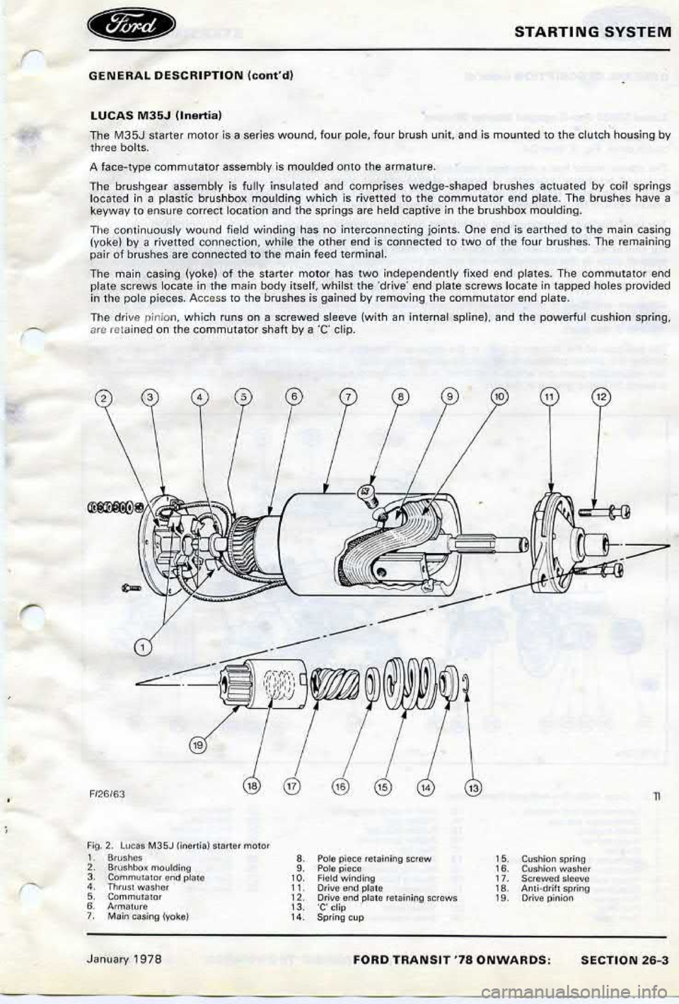 FORD TRANSIT 1978  Service Repair Manual 