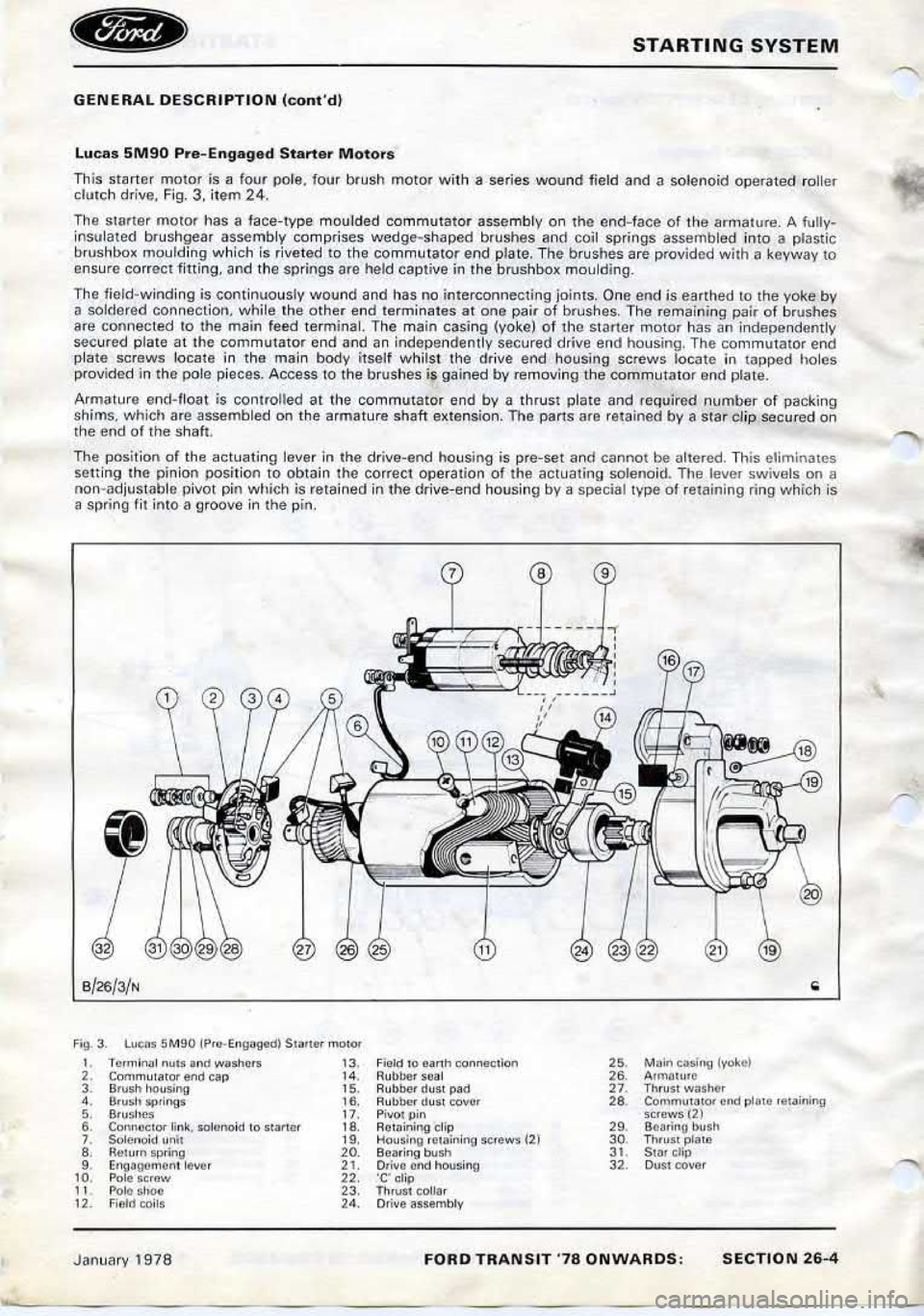 FORD TRANSIT 1978  Service Repair Manual 