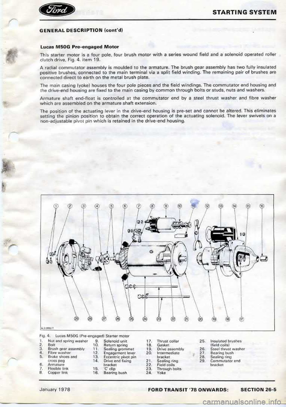 FORD TRANSIT 1978  Service Repair Manual 