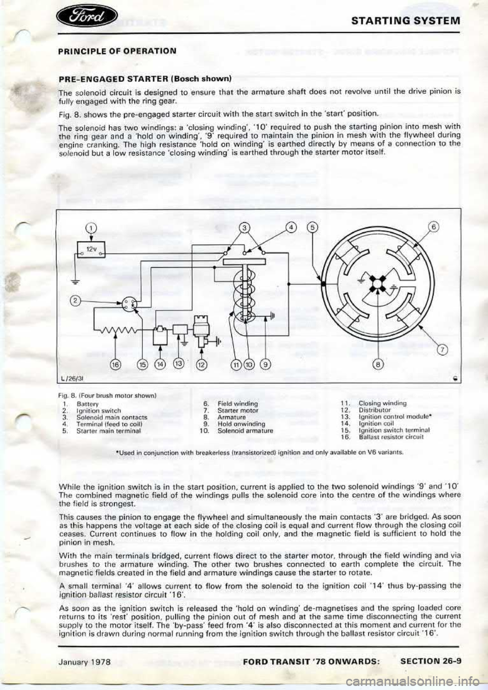 FORD TRANSIT 1978  Service Repair Manual 