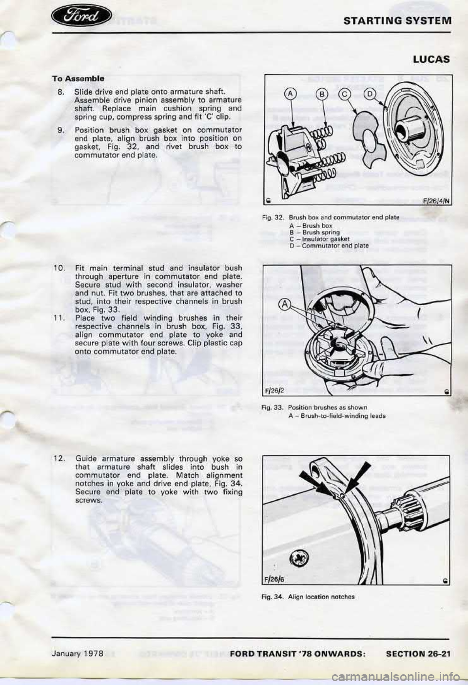 FORD TRANSIT 1978  Service Repair Manual 