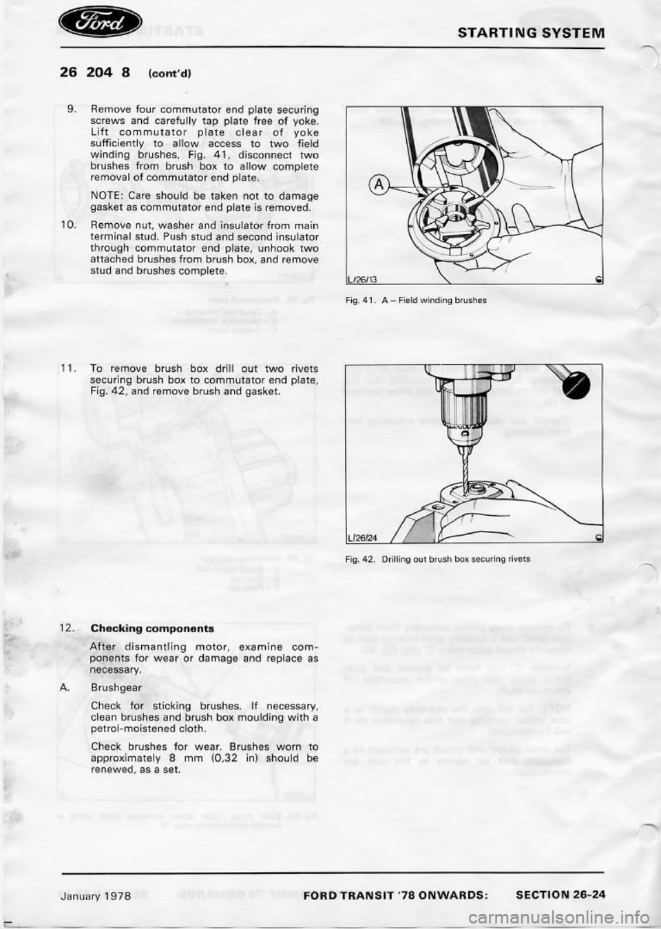FORD TRANSIT 1978  Service Repair Manual 