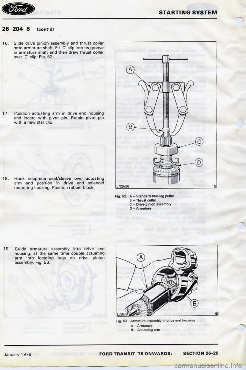 FORD TRANSIT 1978  Service Repair Manual 