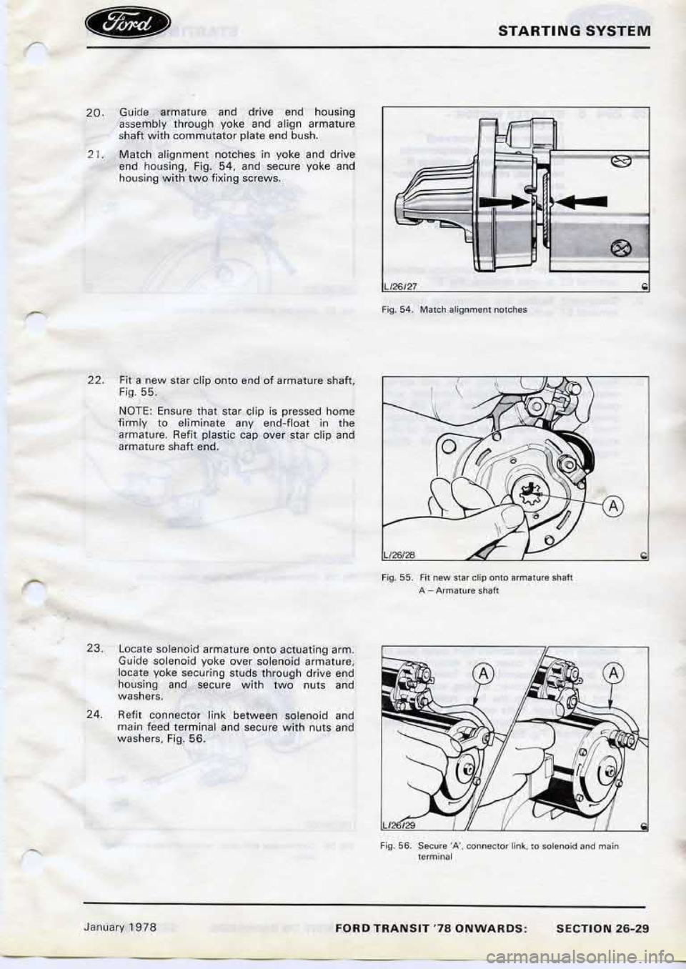 FORD TRANSIT 1978  Service Repair Manual 