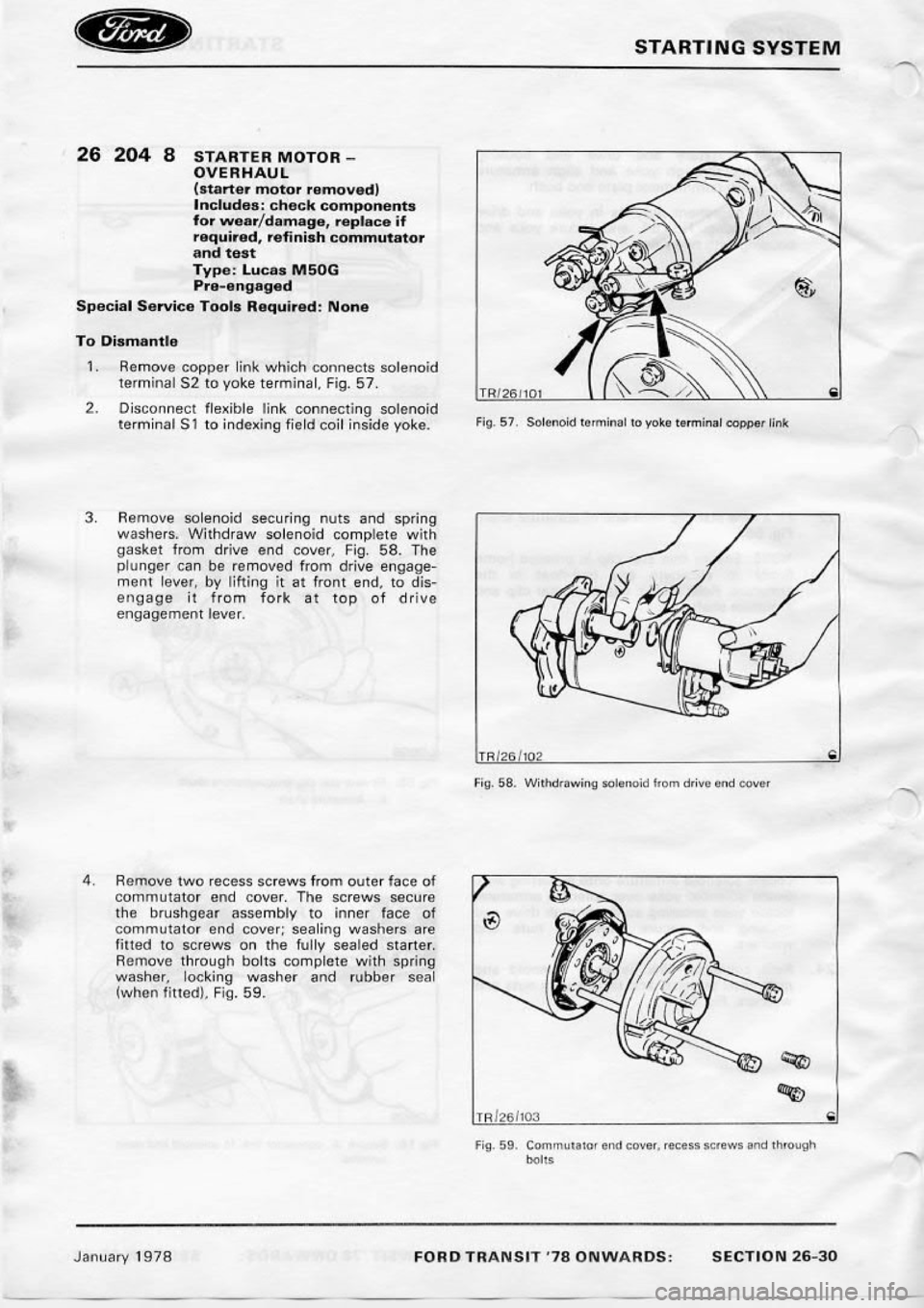 FORD TRANSIT 1978  Service Repair Manual 