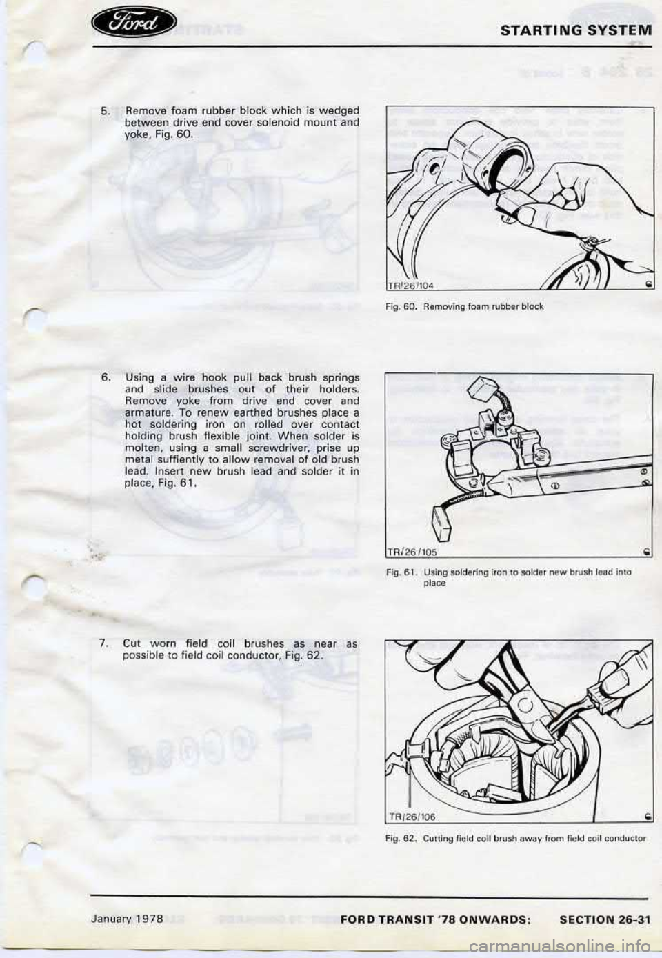 FORD TRANSIT 1978  Service Repair Manual 