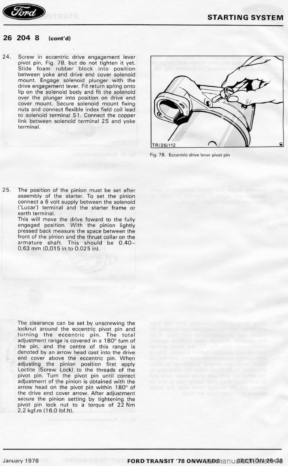 FORD TRANSIT 1978 Service Repair Manual FORD TRANSIT 1978 Service Repair Manual