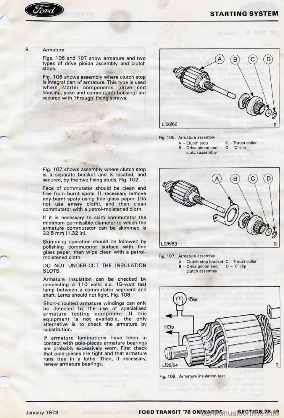 FORD TRANSIT 1978 Service Repair Manual FORD TRANSIT 1978 Service Repair Manual