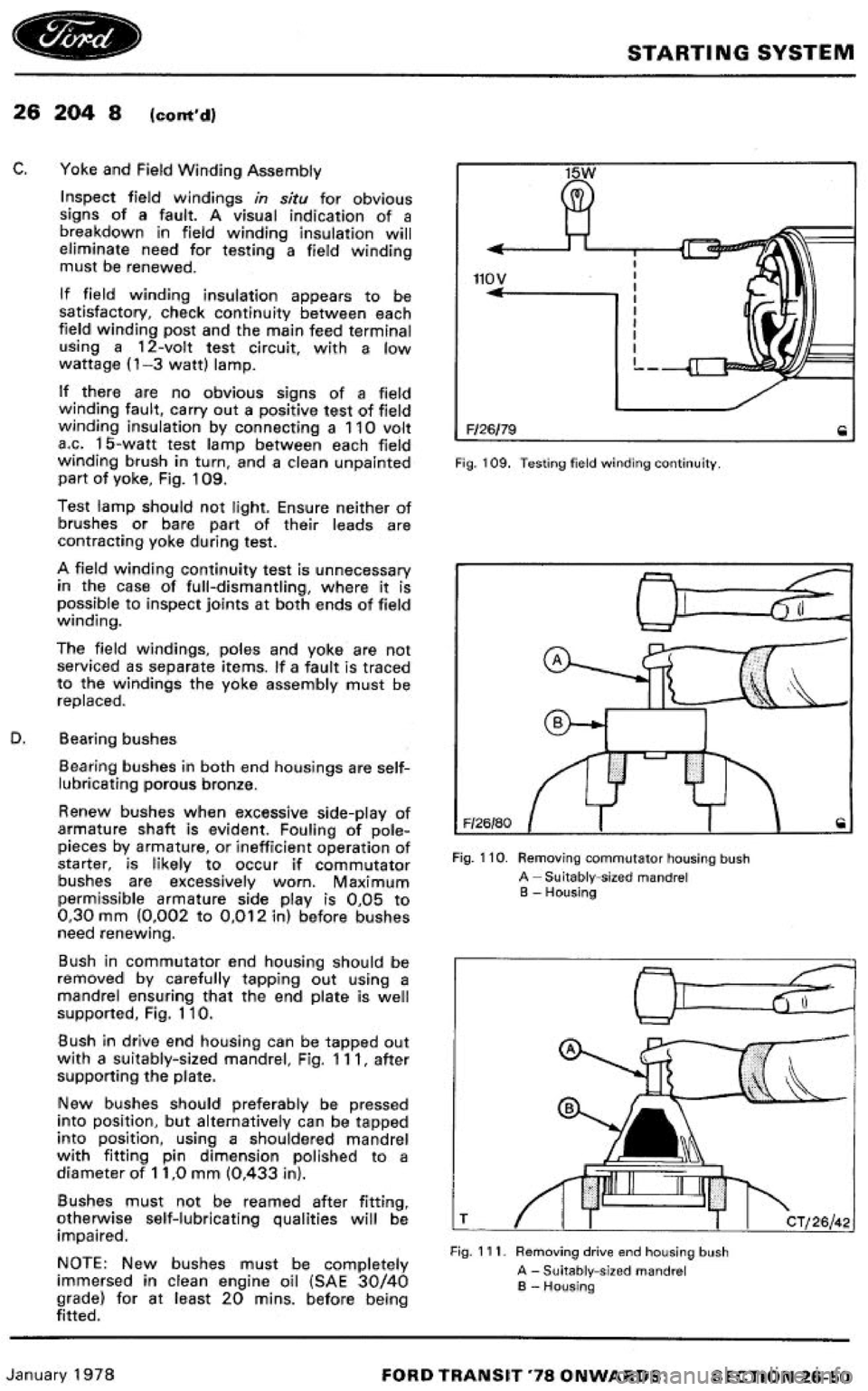 FORD TRANSIT 1978 Service Repair Manual FORD TRANSIT 1978 Service Repair Manual