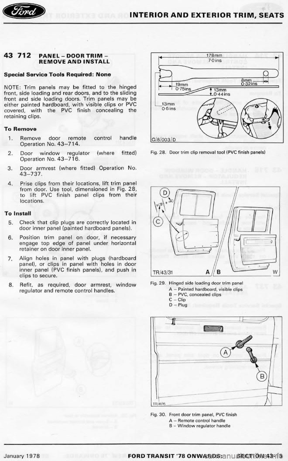 FORD TRANSIT 1978 Service Repair Manual FORD TRANSIT 1978 Service Repair Manual