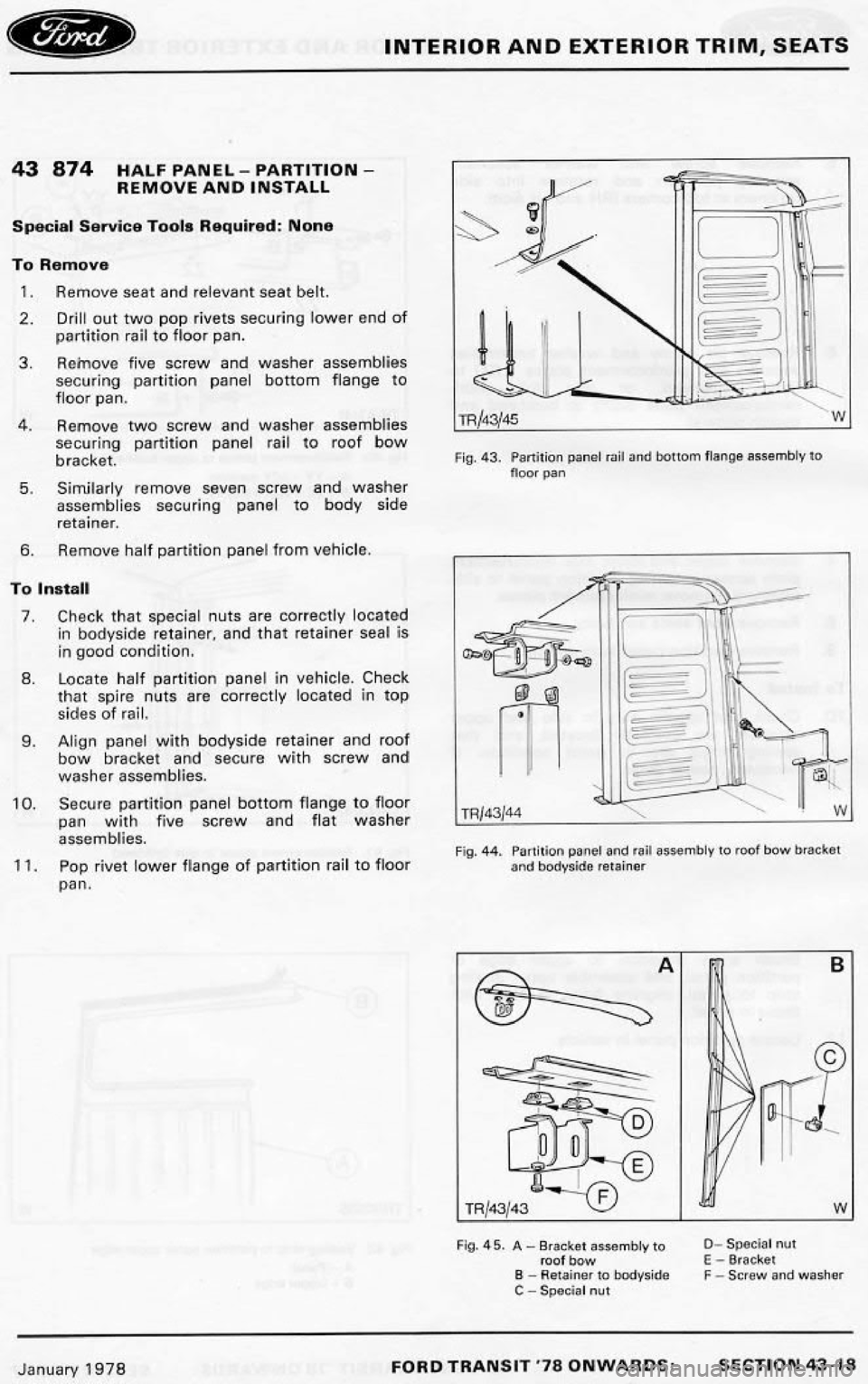 FORD TRANSIT 1978 Service Repair Manual FORD TRANSIT 1978 Service Repair Manual
