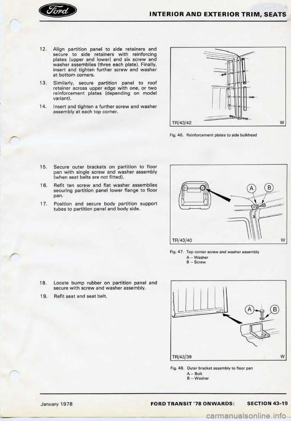 FORD TRANSIT 1978 Service Repair Manual FORD TRANSIT 1978 Service Repair Manual