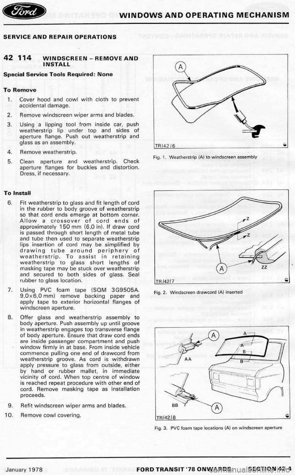 FORD TRANSIT 1978 Service Repair Manual FORD TRANSIT 1978 Service Repair Manual