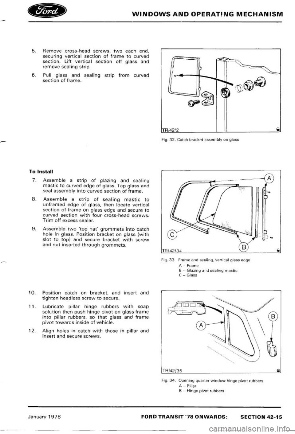 FORD TRANSIT 1978  Service Repair Manual 