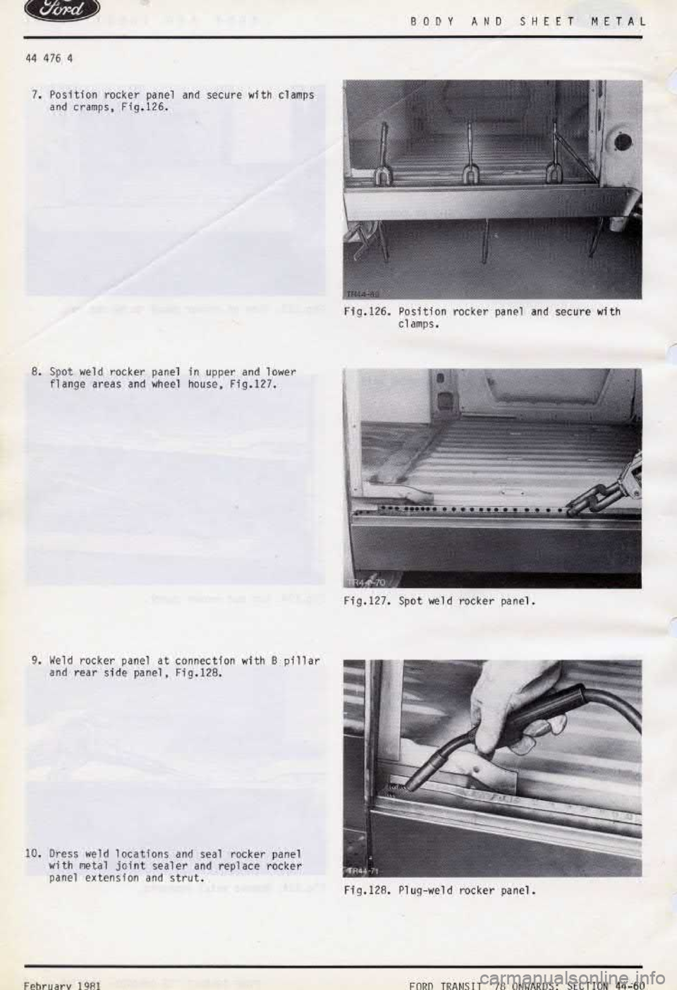 FORD TRANSIT 1978  Service Workshop Manual 