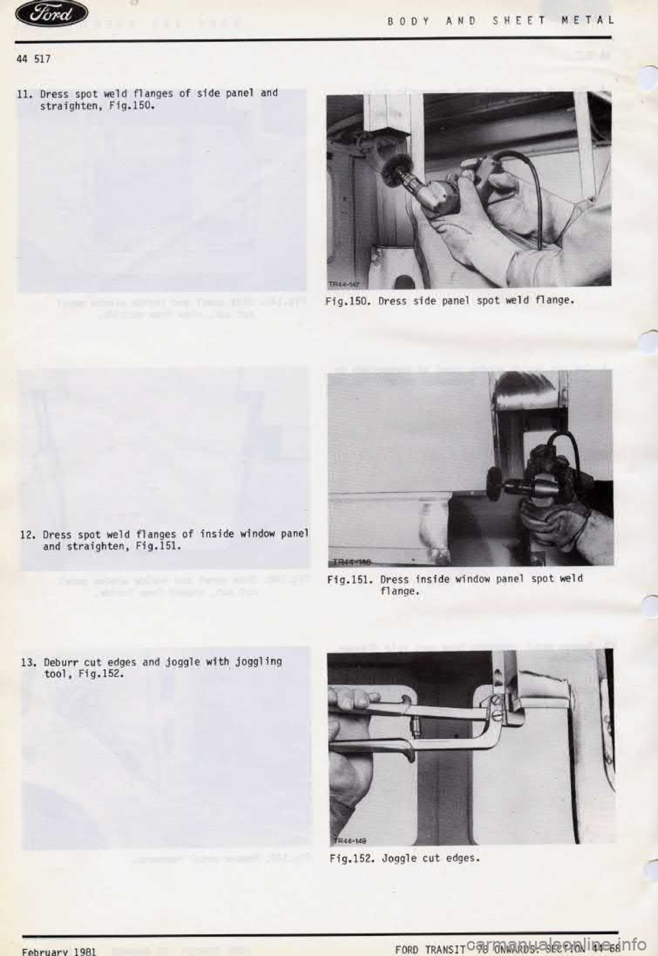 FORD TRANSIT 1978  Service Manual PDF 