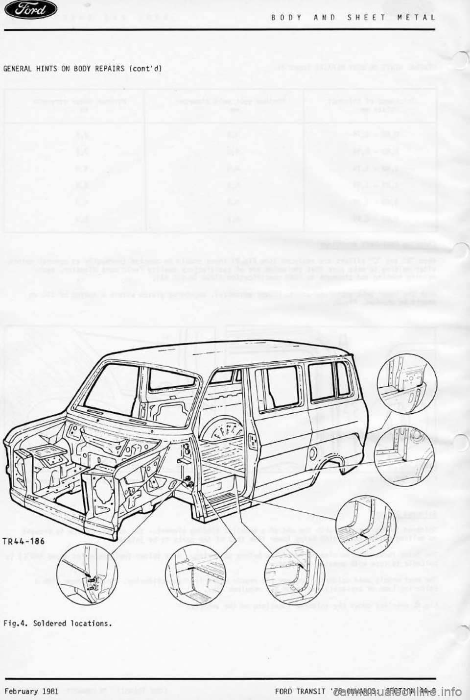 FORD TRANSIT 1978  Service Repair Manual 