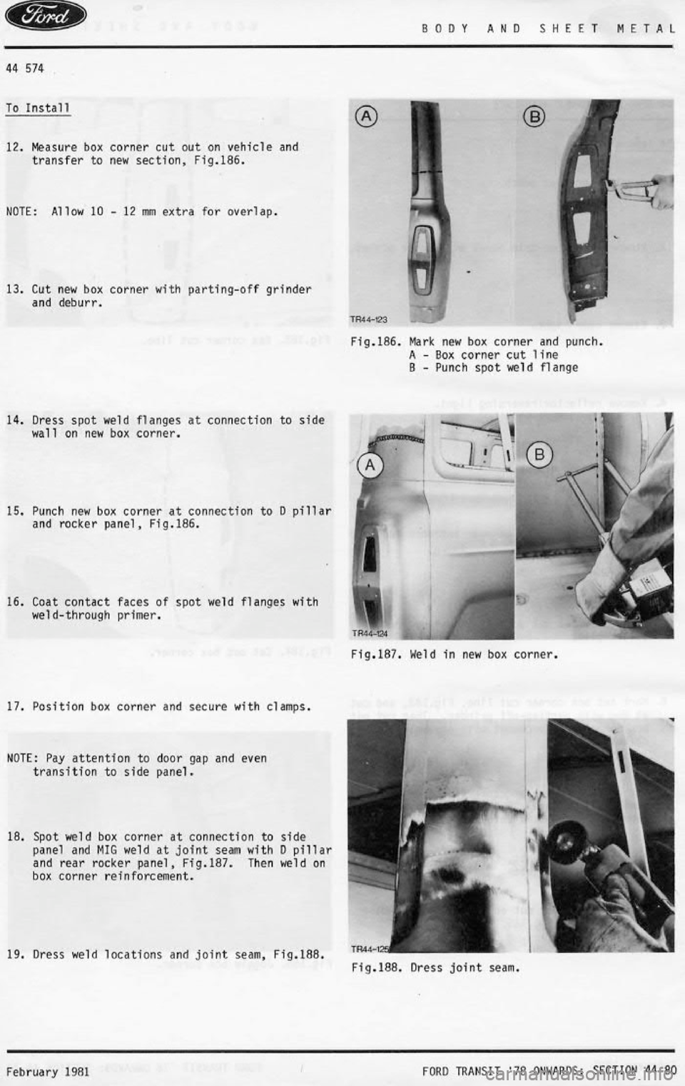 FORD TRANSIT 1978 Service Manual PDF FORD TRANSIT 1978 Service Manual PDF
