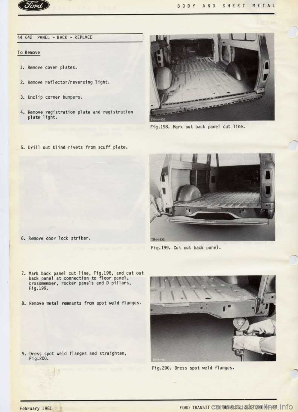 FORD TRANSIT 1978 Service Manual Online FORD TRANSIT 1978 Service Manual Online