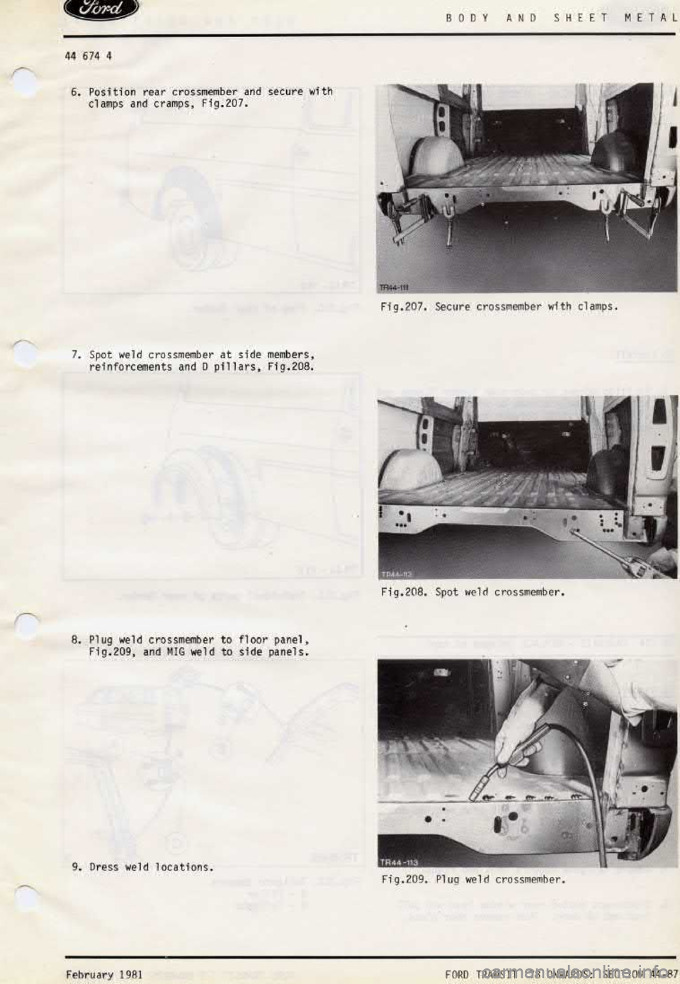 FORD TRANSIT 1978 Service Manual Online FORD TRANSIT 1978 Service Manual Online