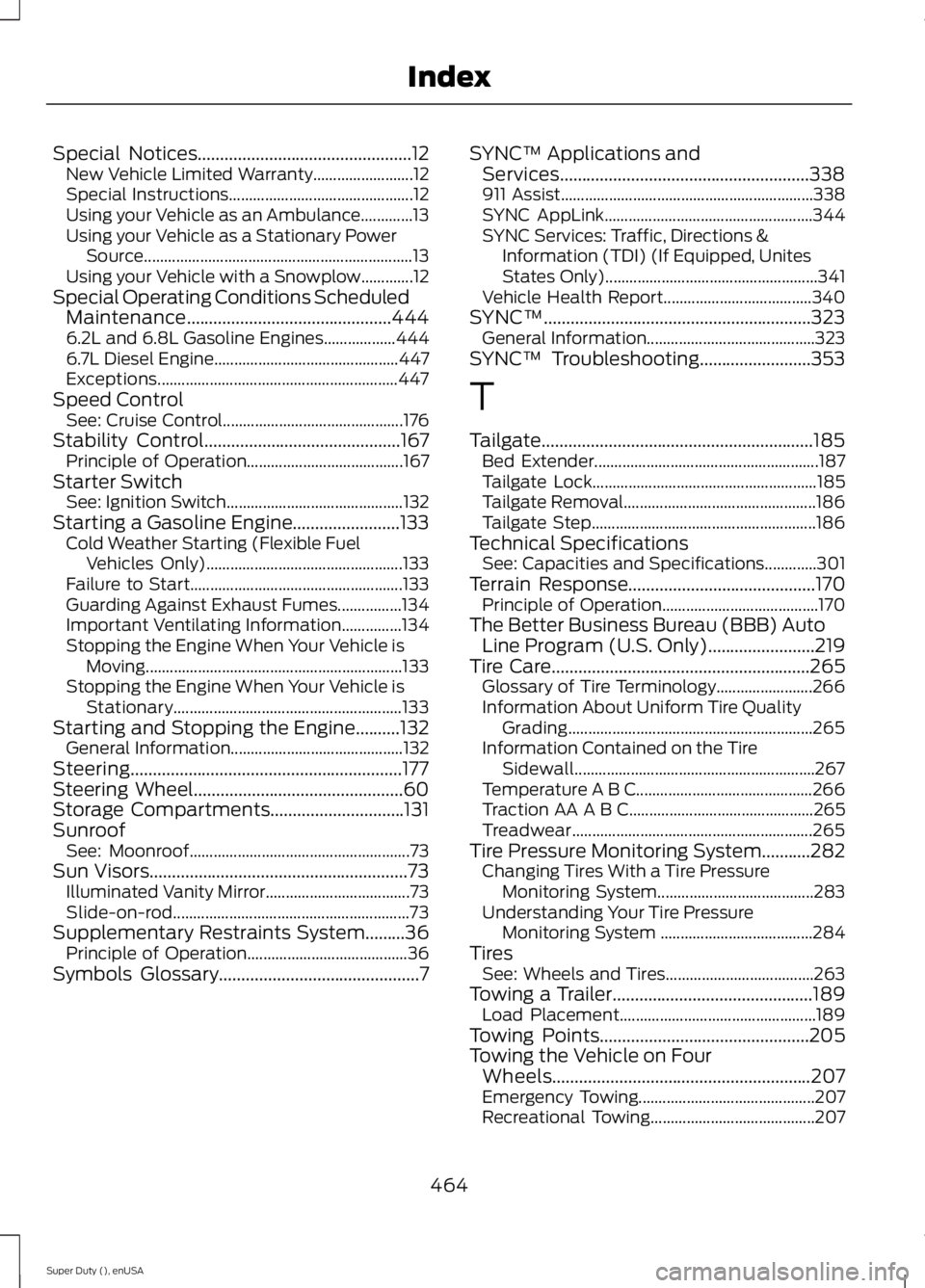 FORD F250 SUPER DUTY 2015  Owners Manual Special Notices................................................12New Vehicle Limited Warranty.........................12Special Instructions..............................................12Using your V