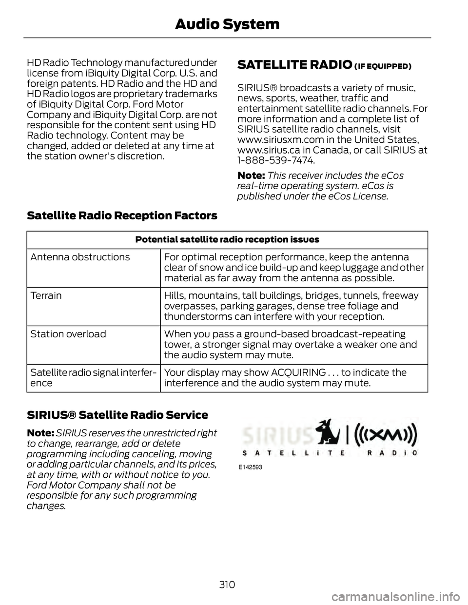 FORD FUSION HYBRID 2014 Owners Manual HD Radio Technology manufactured under
license from iBiquity Digital Corp. U.S. and
foreign patents. HD Radio and the HD and
HD Radio logos are proprietary trademarks
of iBiquity Digital Corp. Ford Mo FORD FUSION HYBRID 2014 Owners Manual HD Radio Technology manufactured under
license from iBiquity Digital Corp. U.S. and
foreign patents. HD Radio and the HD and
HD Radio logos are proprietary trademarks
of iBiquity Digital Corp. Ford Mo