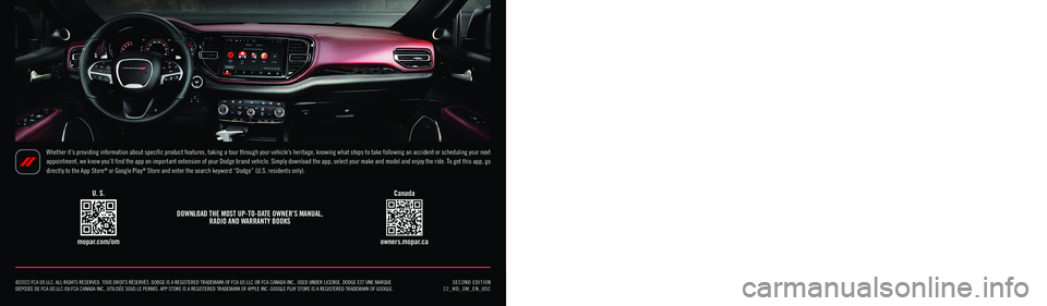 DODGE DURANGO 2022 Service Manual Whether it’s providing information about specific product features, taking a tour through your vehicle’s heritage, knowing what steps to take following an accident or scheduling your next
appoint DODGE DURANGO 2022 Service Manual Whether it’s providing information about specific product features, taking a tour through your vehicle’s heritage, knowing what steps to take following an accident or scheduling your next
appoint