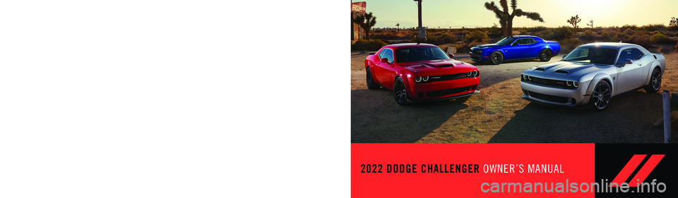 DODGE CHALLENGER 2022  Owners Manual 