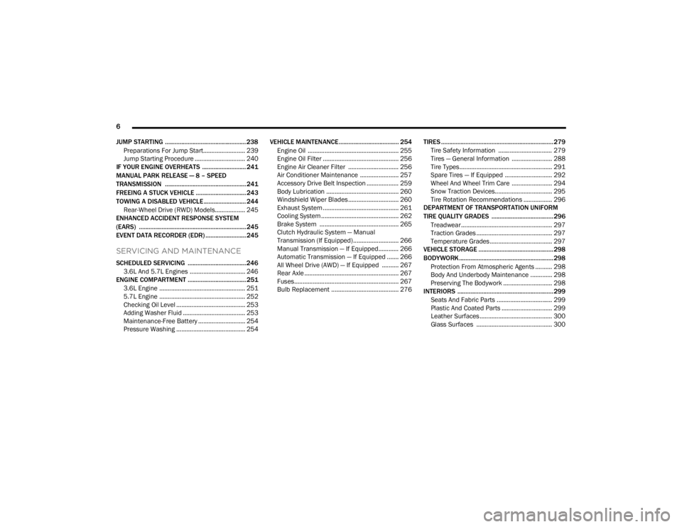 DODGE CHALLENGER 2021 Owners Manual (328 Pages)