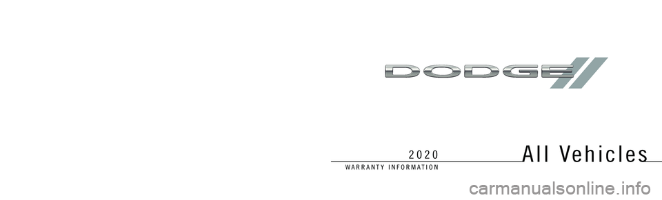 DODGE JOURNEY 2020 Vehicle Warranty WARRANTY INFORMATION
All Vehicles2020
Printed in the U.S.A.
20_D_GW_EN_US
All VehiclesFirst Edition V2
Warranty Information
©2021 FCA US LLC. All Rights Reserved.
Dodge is a registered trademar DODGE JOURNEY 2020 Vehicle Warranty WARRANTY INFORMATION
All Vehicles2020
Printed in the U.S.A.
20_D_GW_EN_US
All VehiclesFirst Edition V2
Warranty Information
©2021 FCA US LLC. All Rights Reserved.
Dodge is a registered trademar