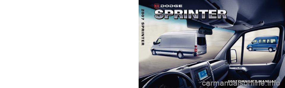 DODGE SPRINTER 2007 2.G Owners Manual 