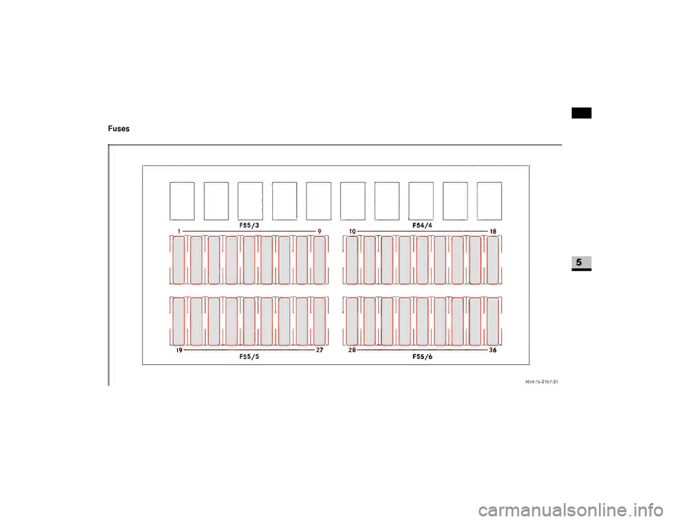 DODGE SPRINTER 2007 2.G Owners Manual 349 Practical hints
5
Fuses 