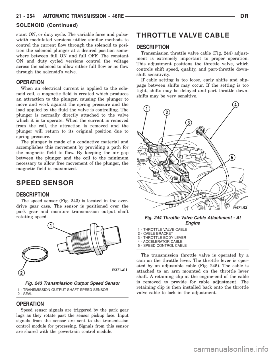DODGE RAM 2003 Service Repair Manual stant ON, or duty cycle. The variable force and pulse-
width modulated versions utilize similar methods to
control the current flow through the solenoid to posi-
tion the solenoid plunger at a desired DODGE RAM 2003 Service Repair Manual stant ON, or duty cycle. The variable force and pulse-
width modulated versions utilize similar methods to
control the current flow through the solenoid to posi-
tion the solenoid plunger at a desired