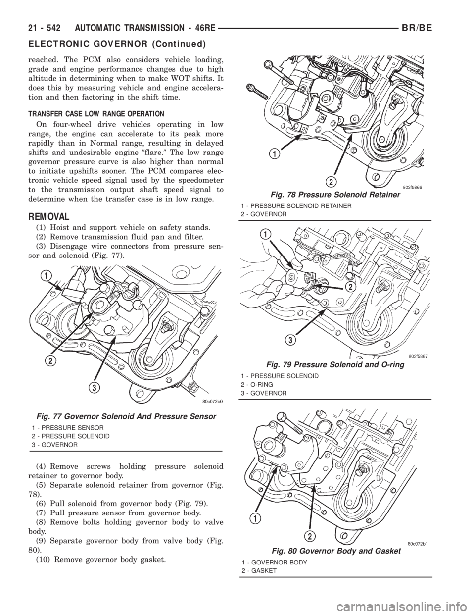 DODGE RAM 2001 Service Repair Manual reached. The PCM also considers vehicle loading,
grade and engine performance changes due to high
altitude in determining when to make WOT shifts. It
does this by measuring vehicle and engine accelera DODGE RAM 2001 Service Repair Manual reached. The PCM also considers vehicle loading,
grade and engine performance changes due to high
altitude in determining when to make WOT shifts. It
does this by measuring vehicle and engine accelera