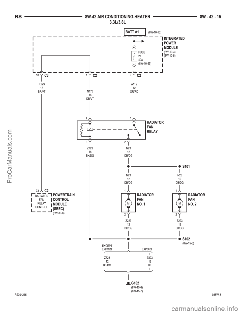 DODGE TOWN AND COUNTRY 2003  Service Manual ProCarManuals.com 