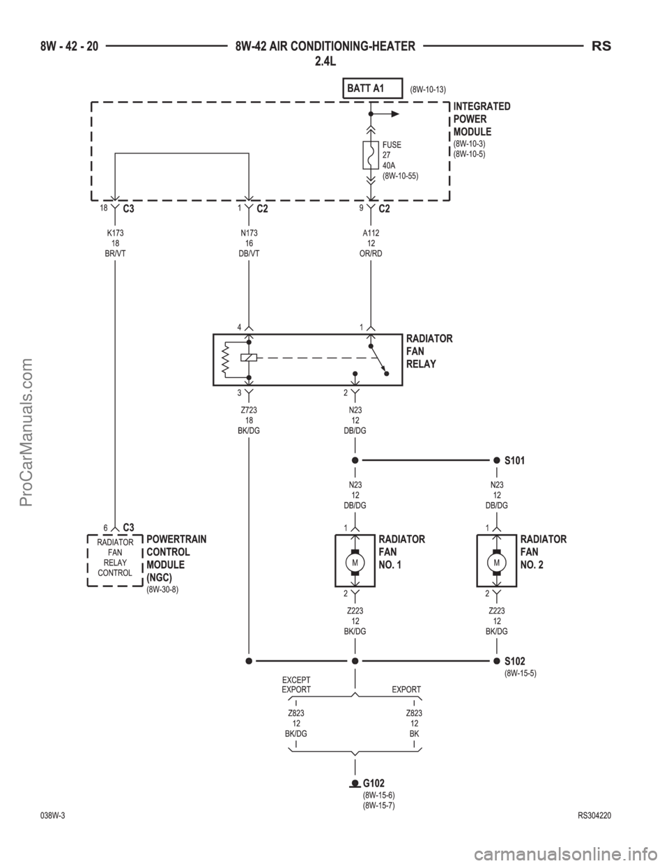 DODGE TOWN AND COUNTRY 2003  Service Manual ProCarManuals.com 