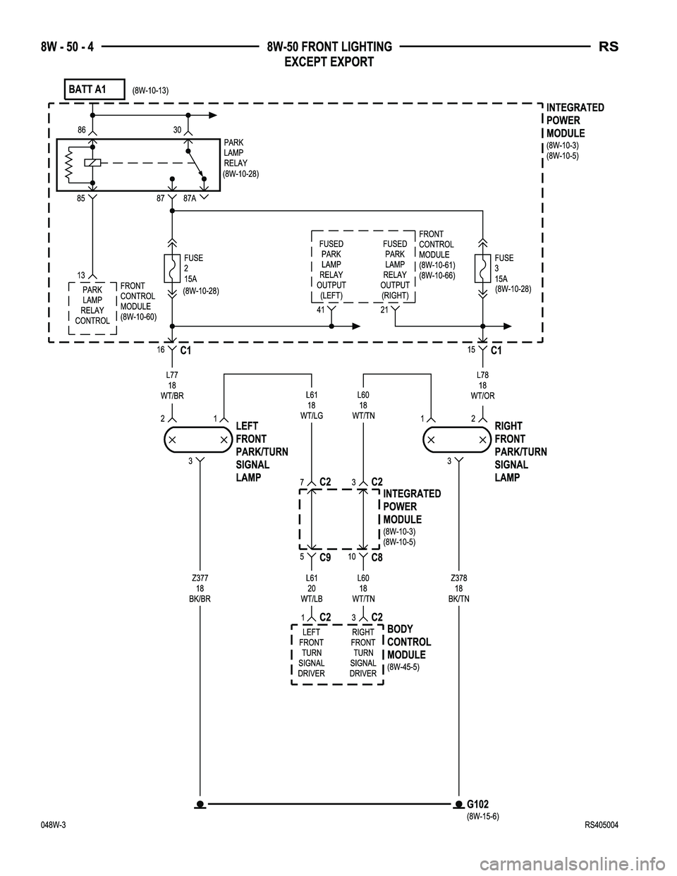 DODGE TOWN AND COUNTRY 2004  Service Manual 