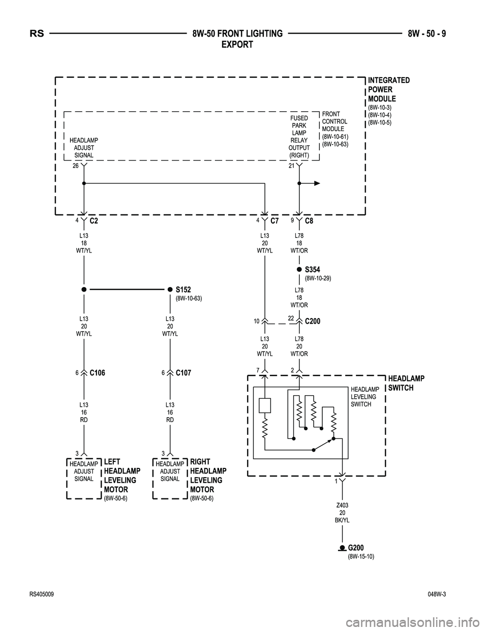 DODGE TOWN AND COUNTRY 2004  Service Manual 