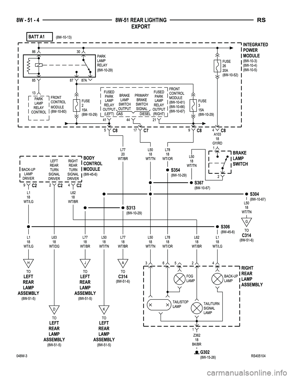 DODGE TOWN AND COUNTRY 2004  Service Manual 