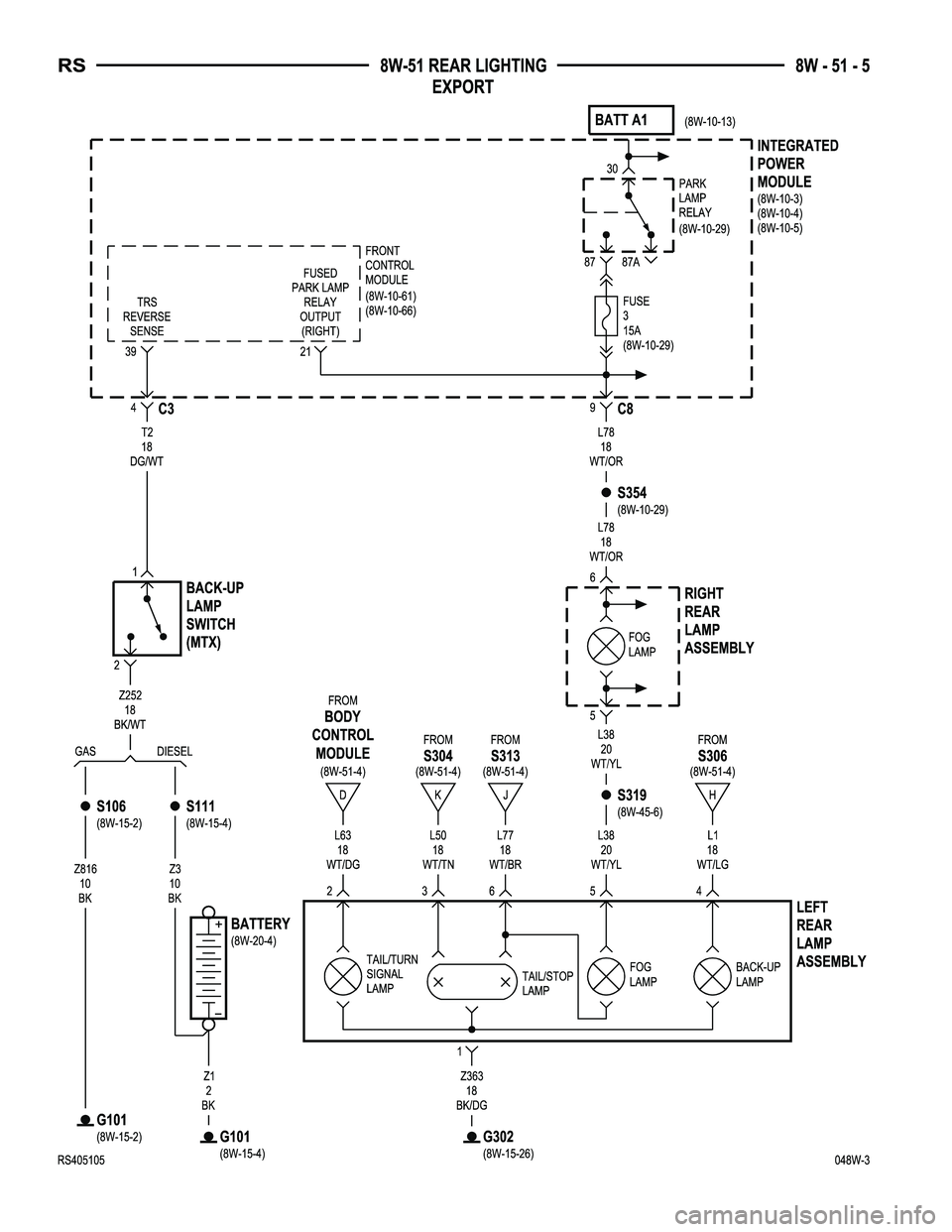DODGE TOWN AND COUNTRY 2004  Service Manual 