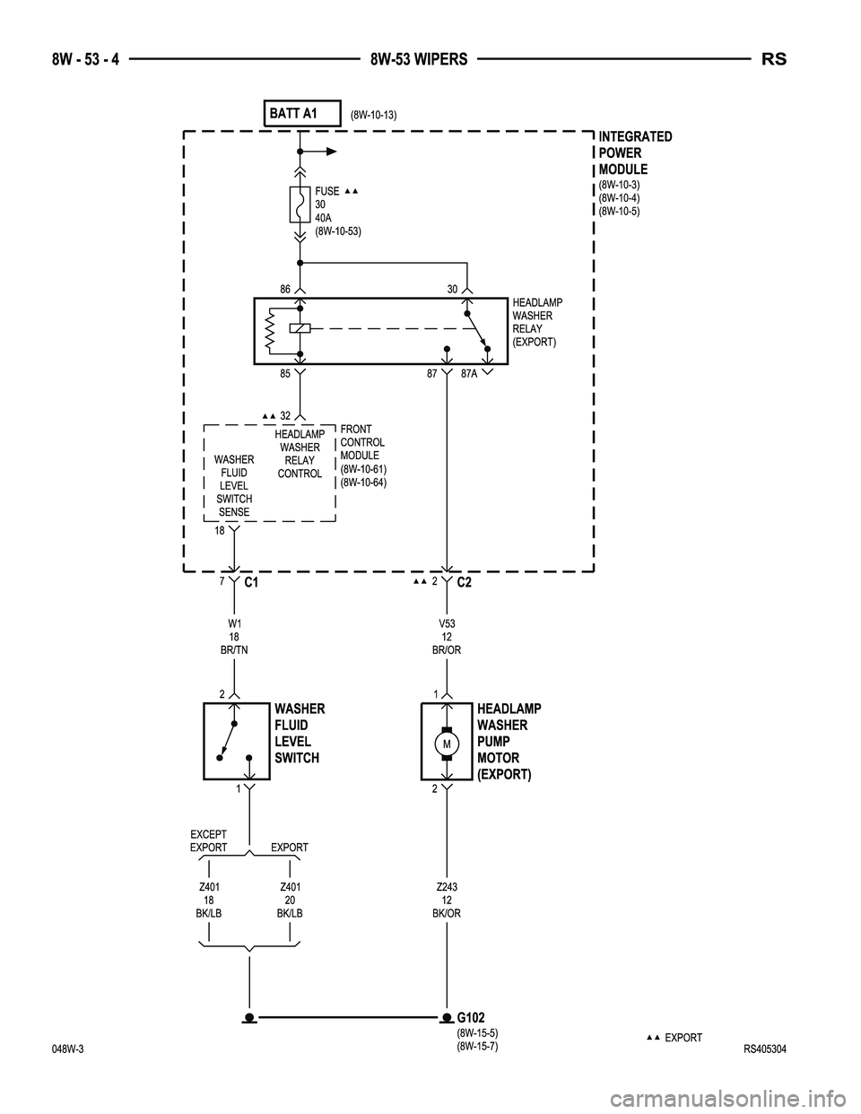 DODGE TOWN AND COUNTRY 2004  Service Manual 