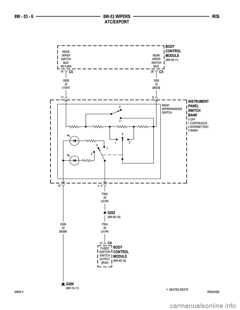 DODGE TOWN AND COUNTRY 2004  Service Manual 