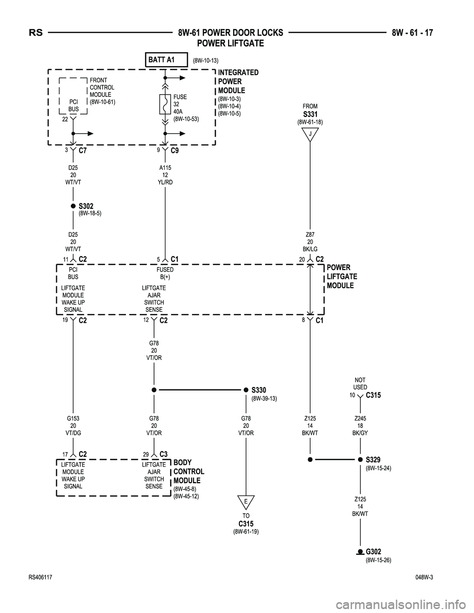 DODGE TOWN AND COUNTRY 2004  Service Manual 