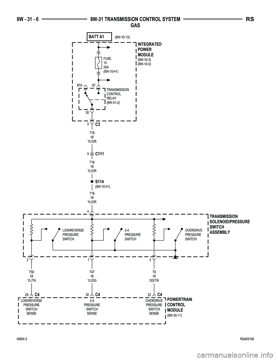 DODGE TOWN AND COUNTRY 2004  Service Manual 