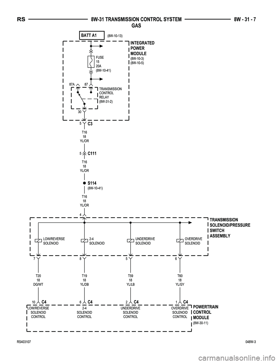 DODGE TOWN AND COUNTRY 2004  Service Manual 